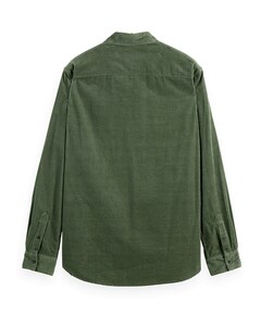 Heren overhemd lange mouw groen