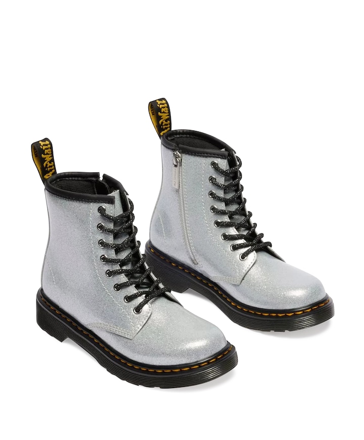 1460 J 8 Eye meisjes boots zilver
