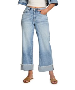 Mira (Turn Up) - D1 dames jeans blauw