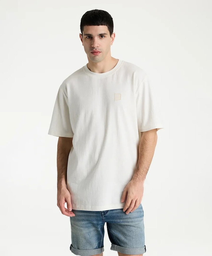 Heren T-shirt ecru