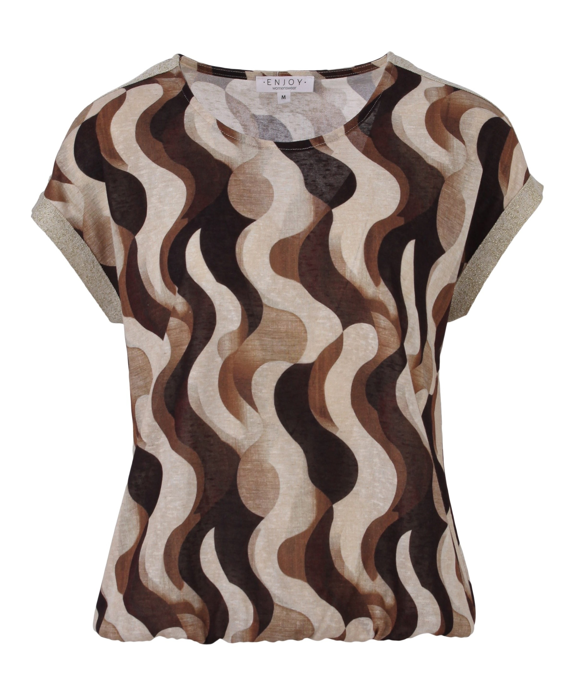Dames T-shirt bruin