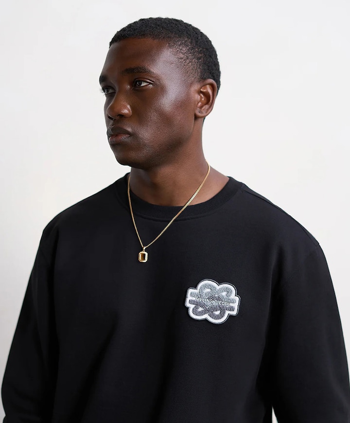 Heren longsleeve zwart