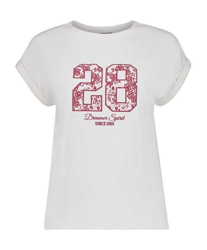 Dames T-shirt ecru
