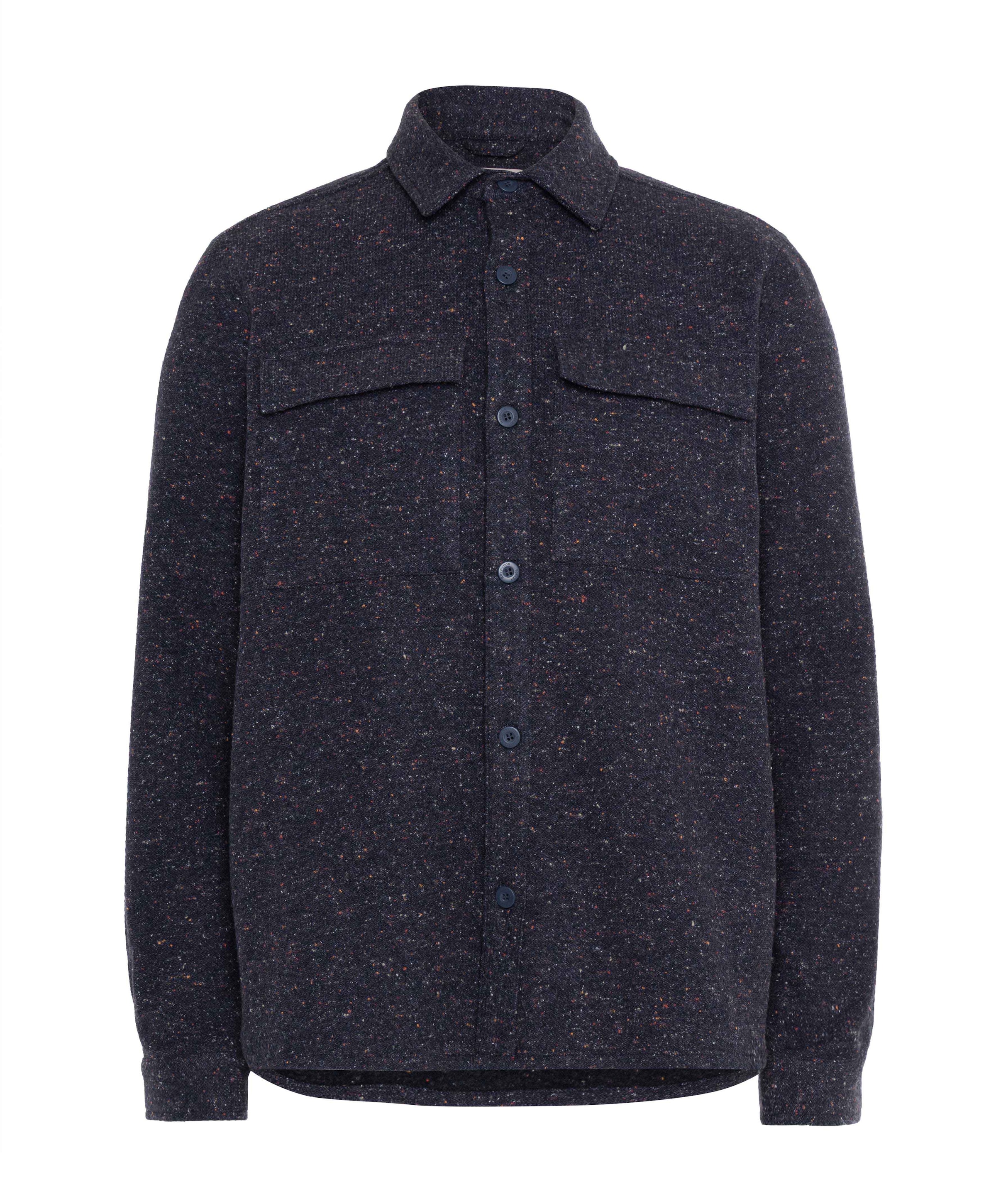 Heren overshirt blauw