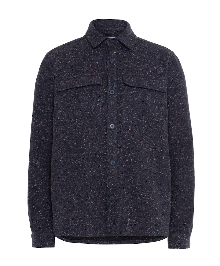 Heren overshirt blauw