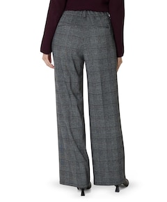 Wide leg Feminine dames broek grijs