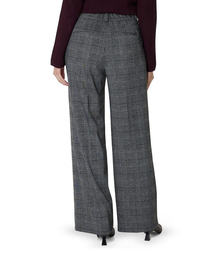 Wide leg Feminine dames broek grijs