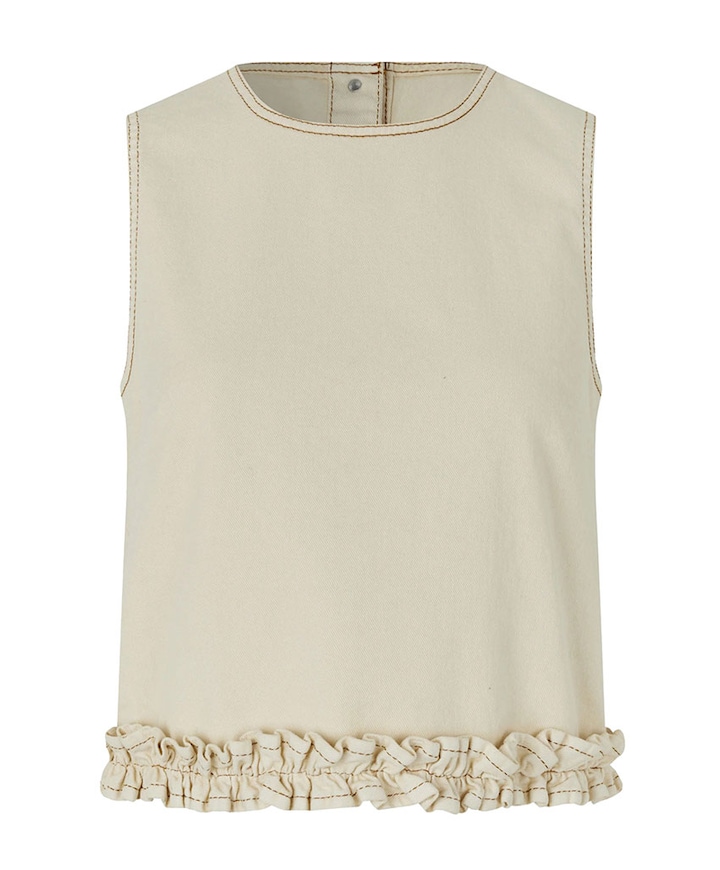 Dames top beige
