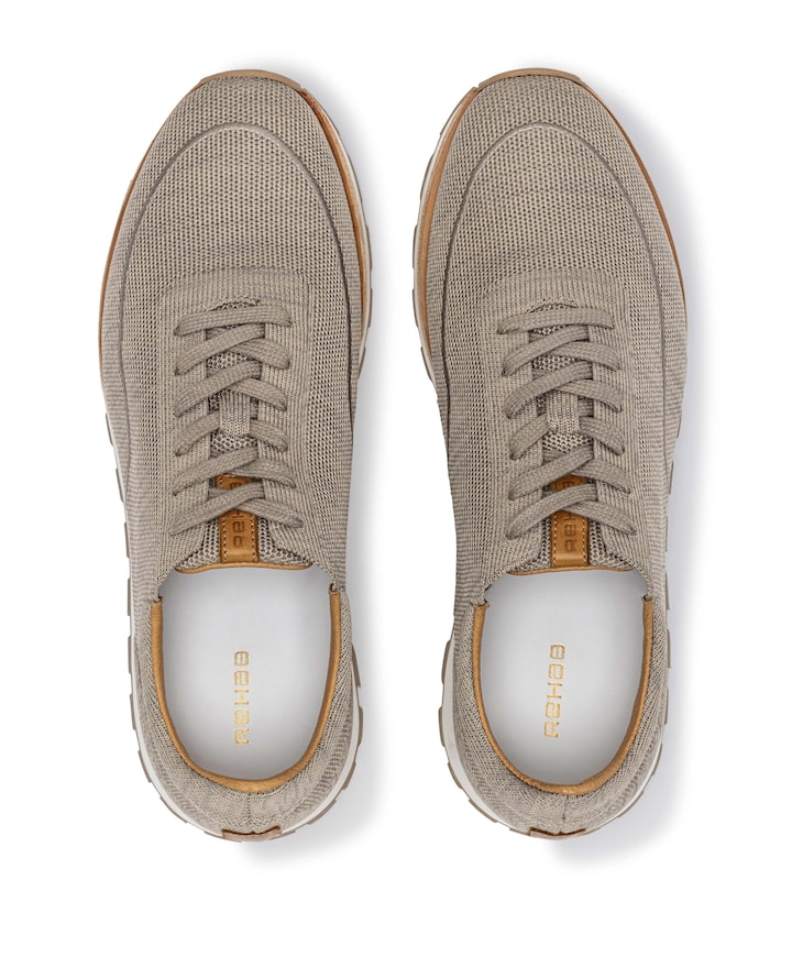 Mason knit heren sneakers beige