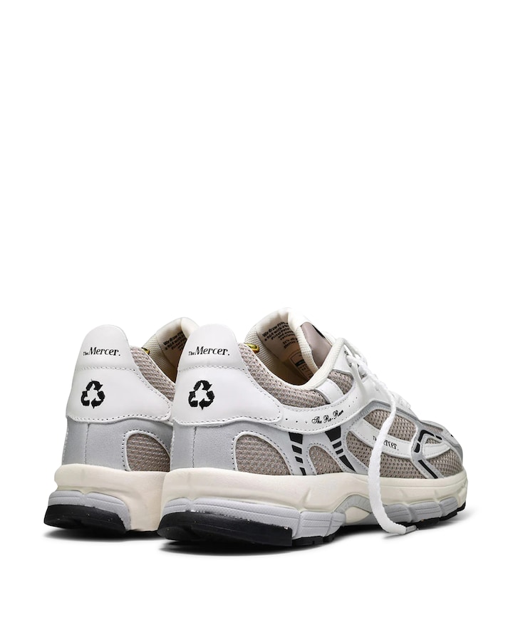 The Re-Run White Silver dames sneakers beige