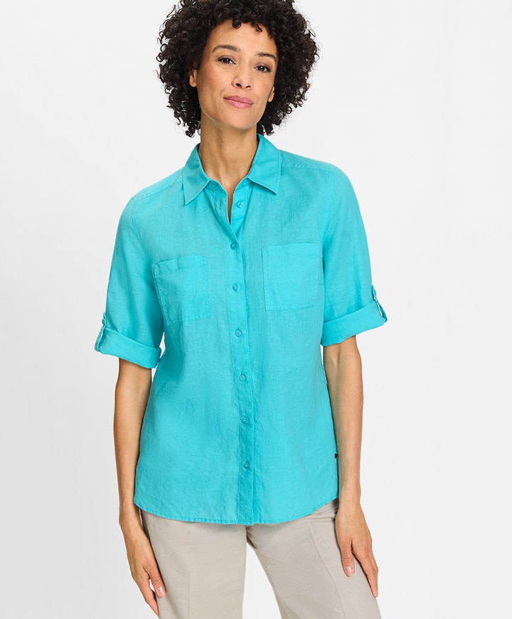 Blouse blauw