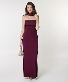 Dames jurk bordeaux
