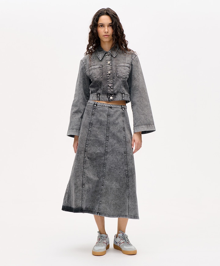 Dames spijkerjas  grijs