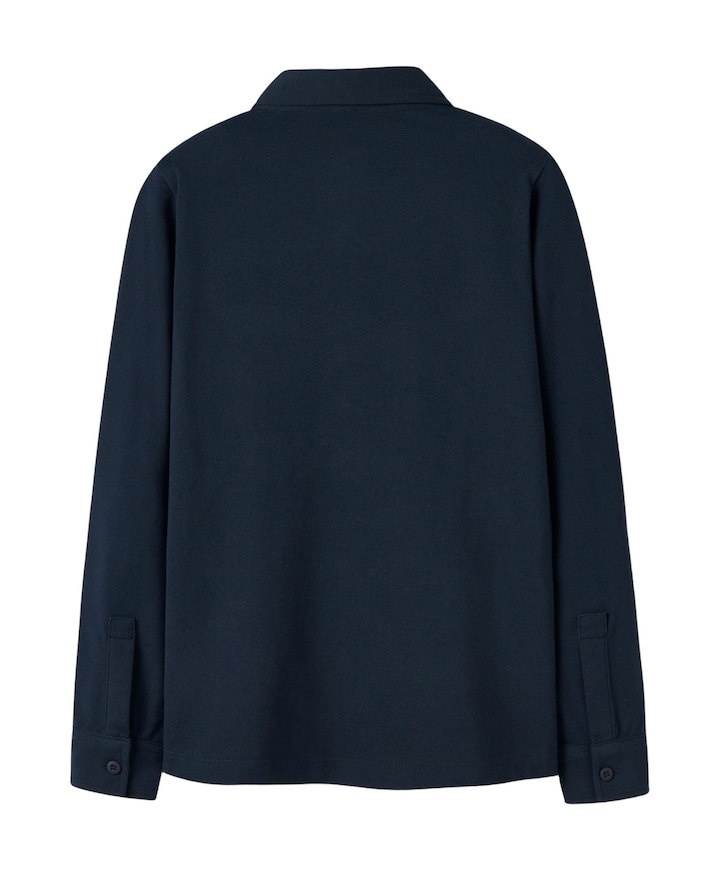 Jongens overhemd lange mouw blauw