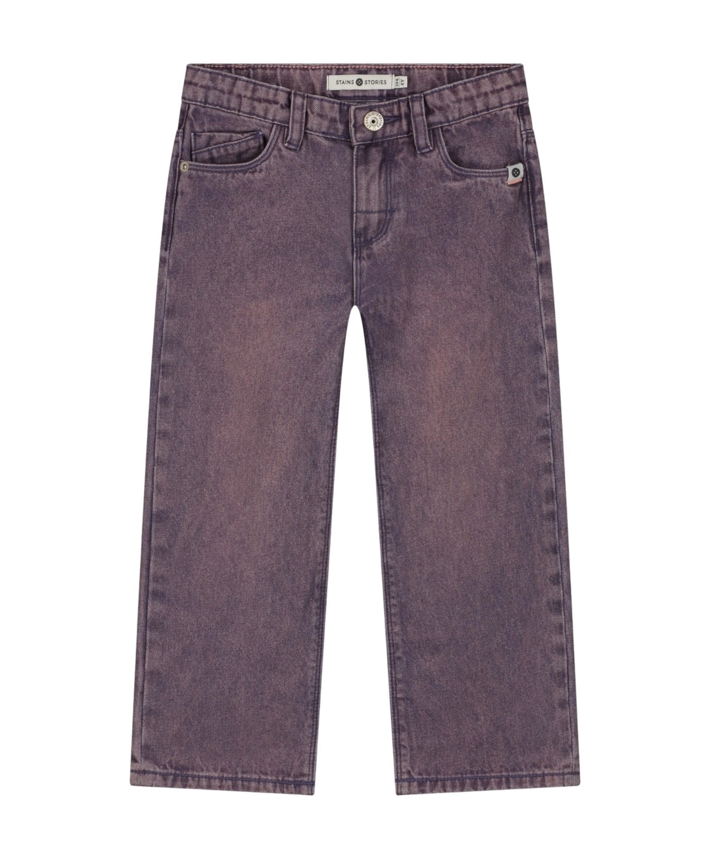 Girls Colored Wide Denim meisjes jeans paars