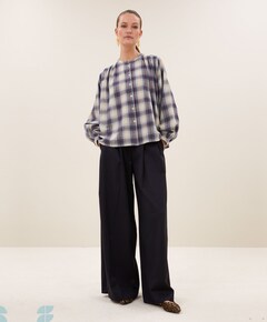 Dames blouse blauw
