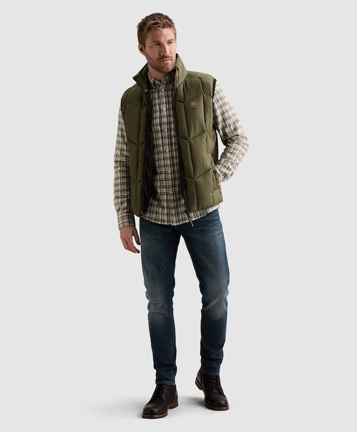Heren bodywarmer groen