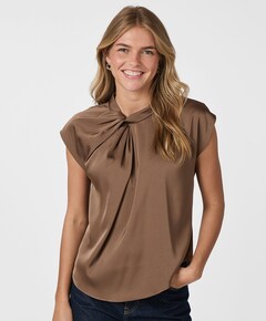 Dames top bruin
