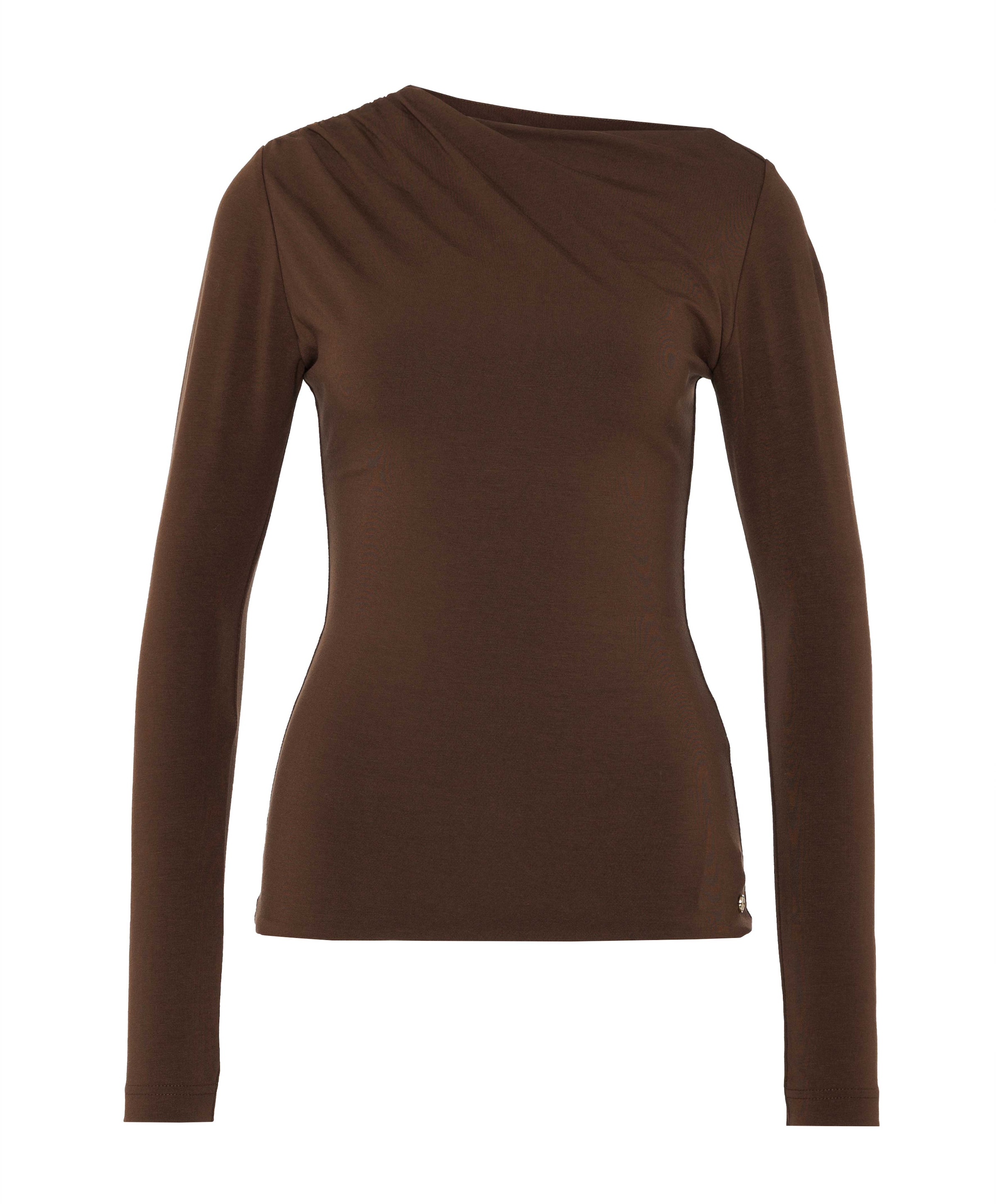 Dames longsleeve bruin
