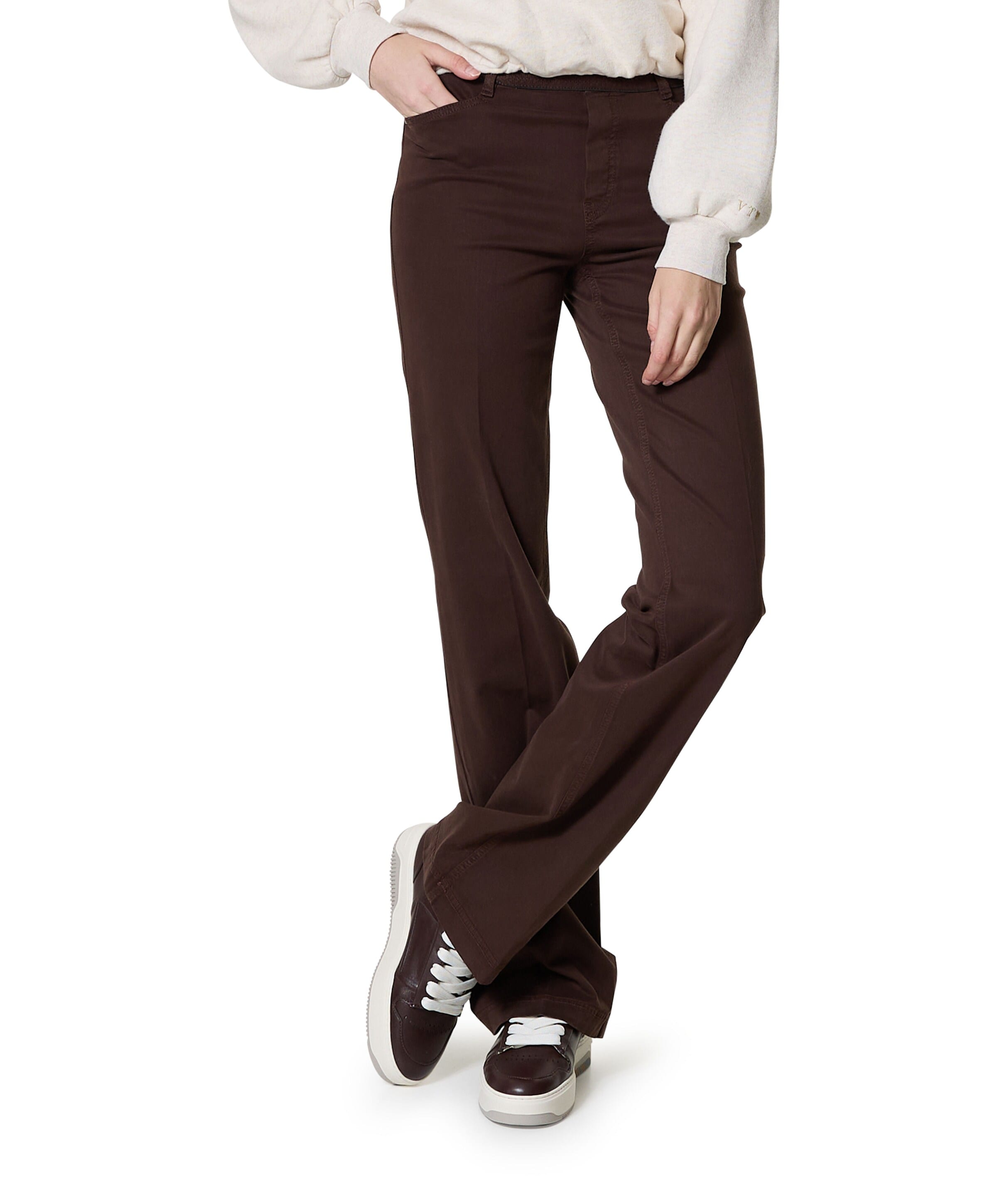 Hose Pull On Slim dames broek bruin