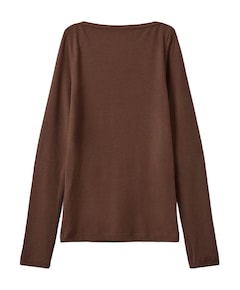 Meisjes longsleeve bruin