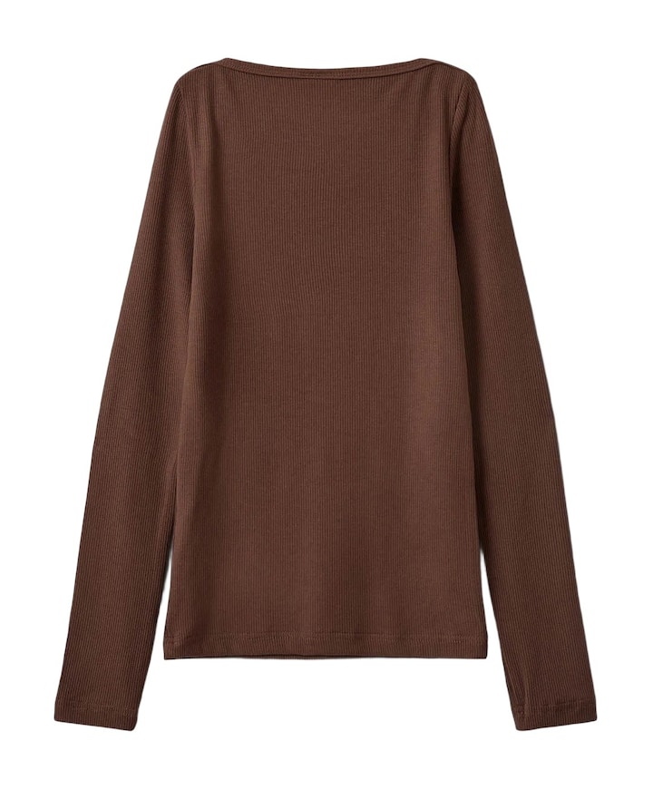 Meisjes longsleeve bruin