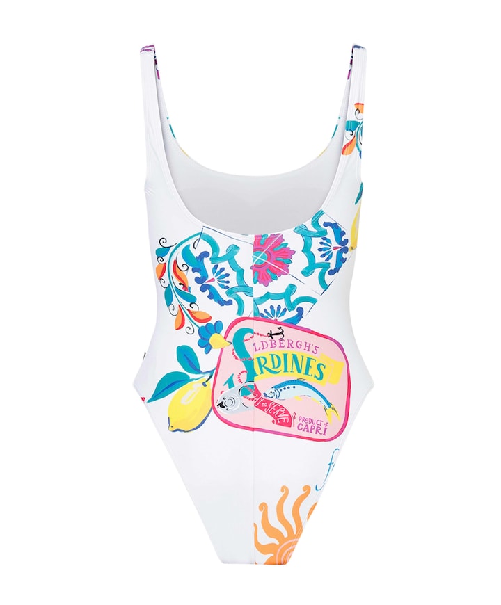 Dames badpak multicolor