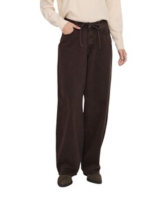 ONLGIANNA MW STRAIGHT BROWN jeans bruin
