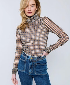 Dames top beige
