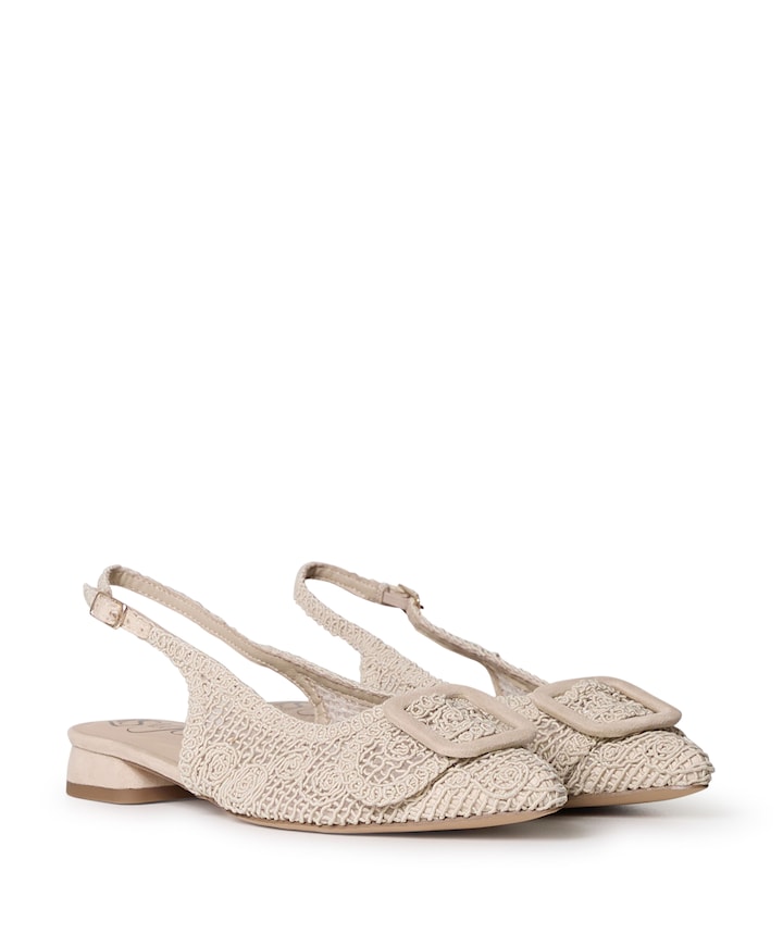 Zarin dames slingbacks beige
