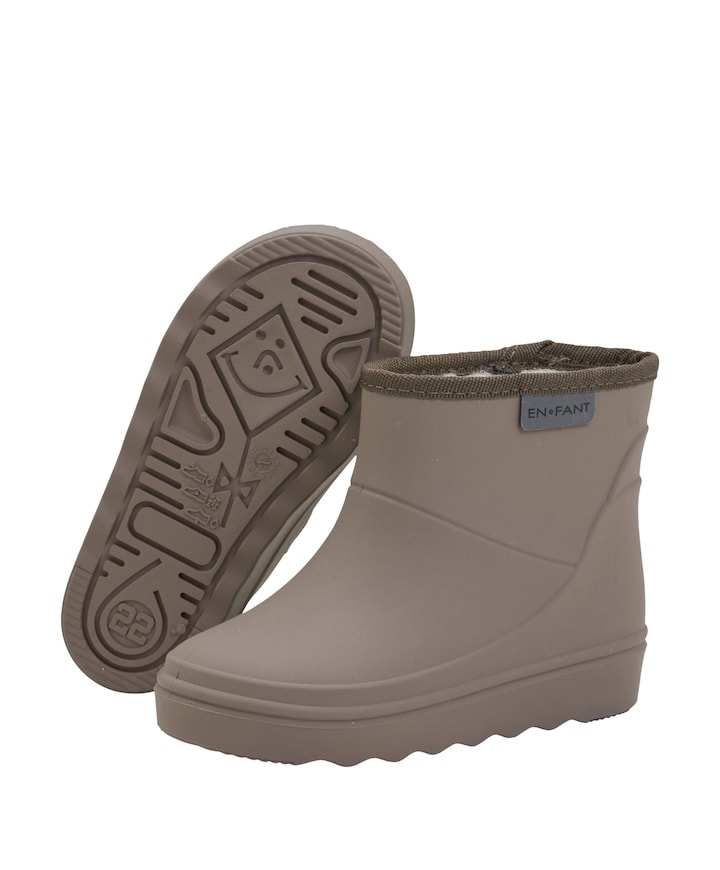 Thermo Boots Short regenlaarzen beige