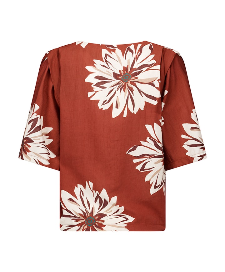 Dames blouse brique