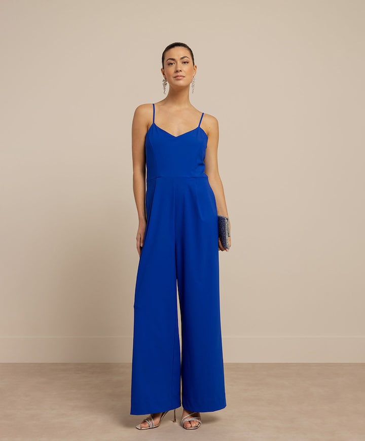 Betsy dames jumpsuit blauw