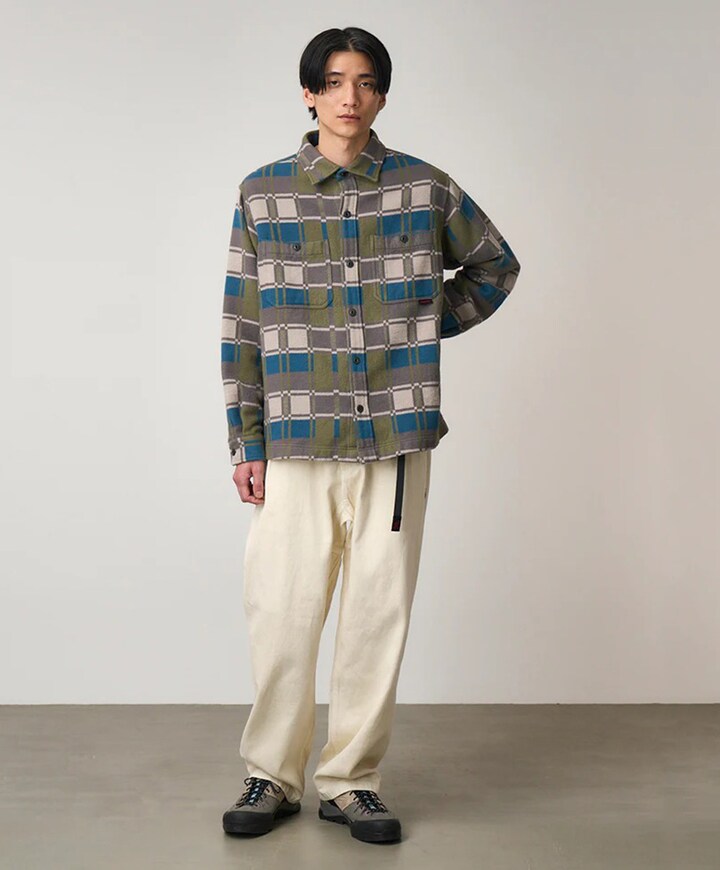 Heren overhemd lange mouw grijs