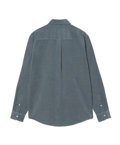 Heren overhemd lange mouw blauw