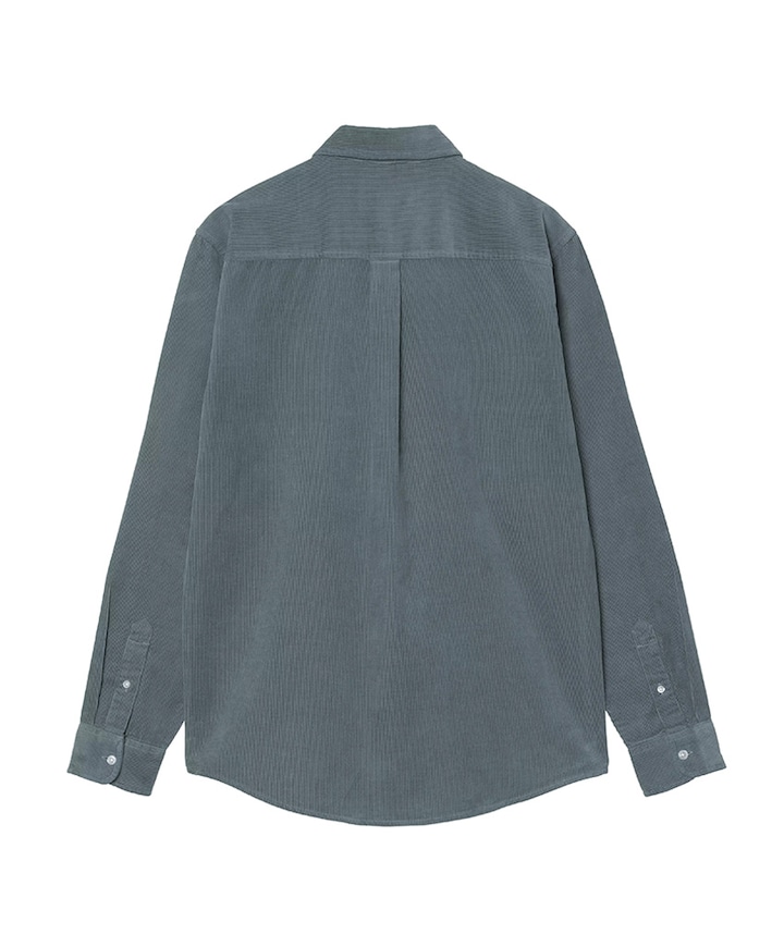 Heren overhemd lange mouw blauw