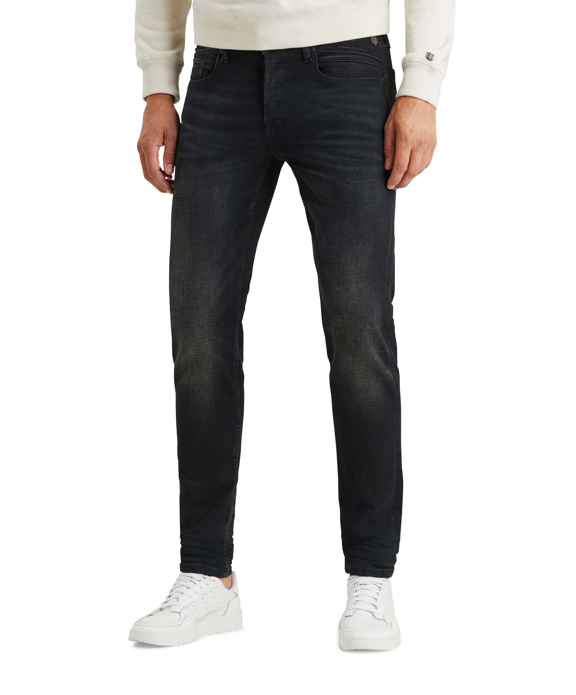 SHIFTBACK TAPERED NIGHT COAL BLACK heren jeans zwart