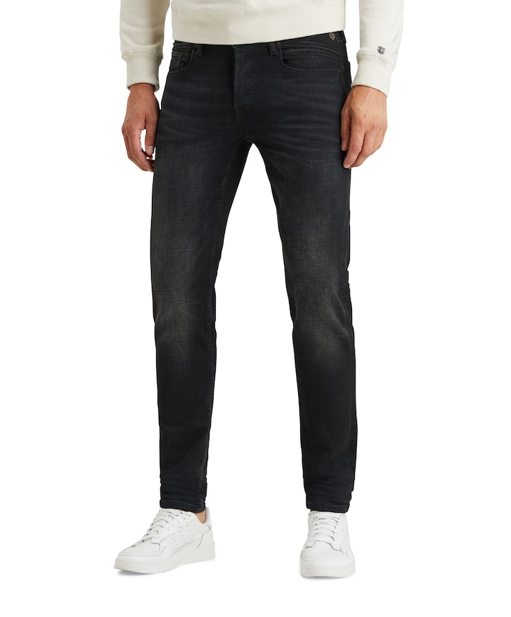 SHIFTBACK TAPERED NIGHT COAL BLACK heren jeans zwart