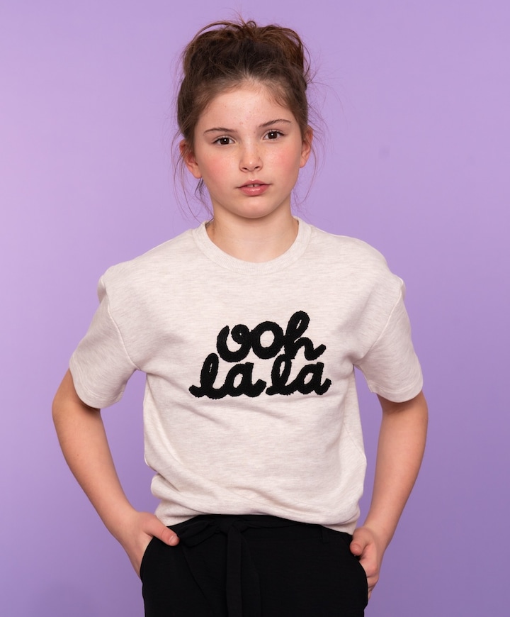 Meisjes T-shirt beige