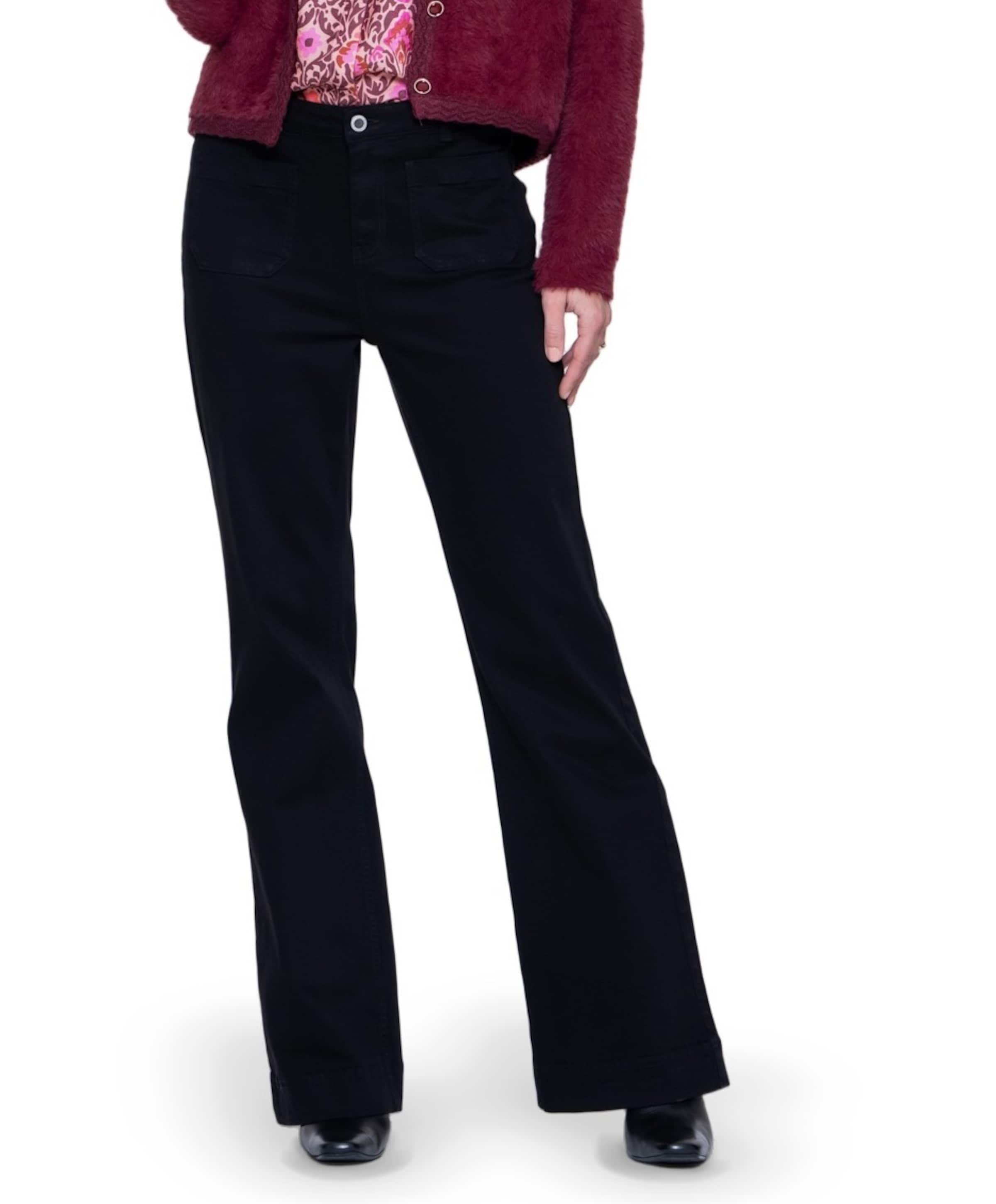 Coloured dames jeans zwart