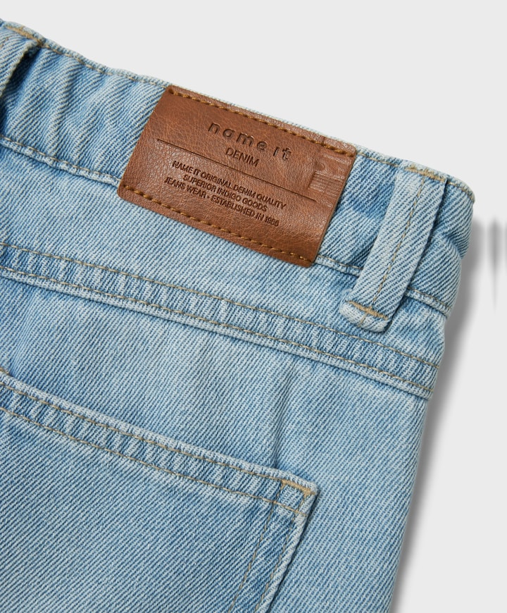 NKFROSE HW WIDE JEANS 1411-TE NOOS meisjes jeans blauw