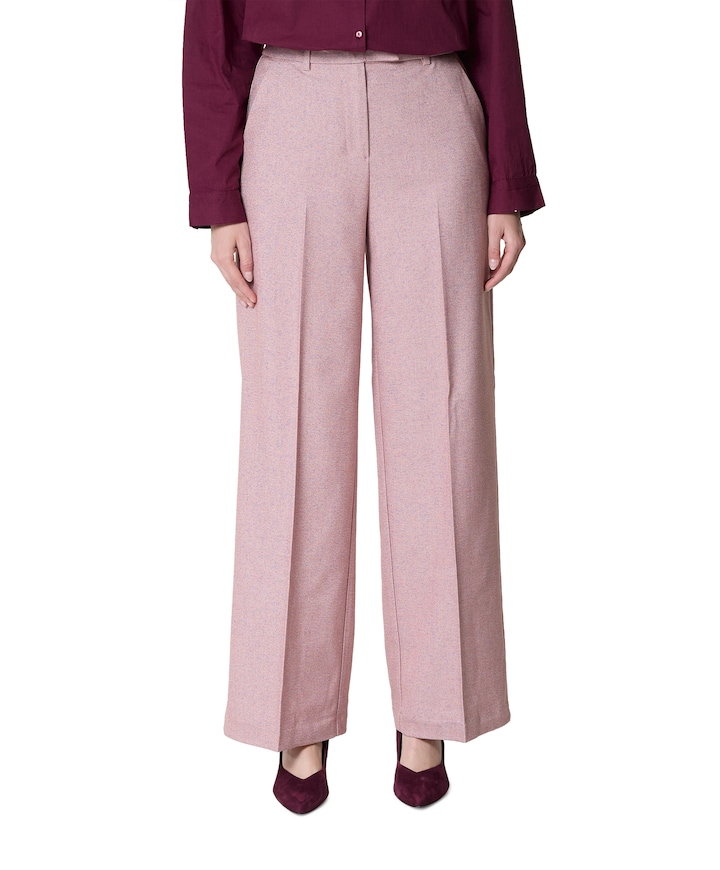 VIKEEP HW WIDE TAILORED PANTS dames broek roze