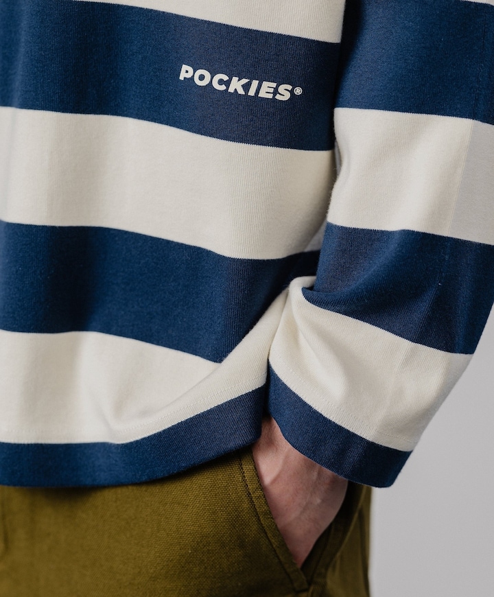 Heren polo blauw