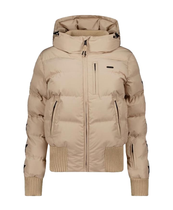 Dames ski-jas beige