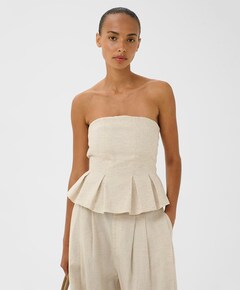 Dames top beige