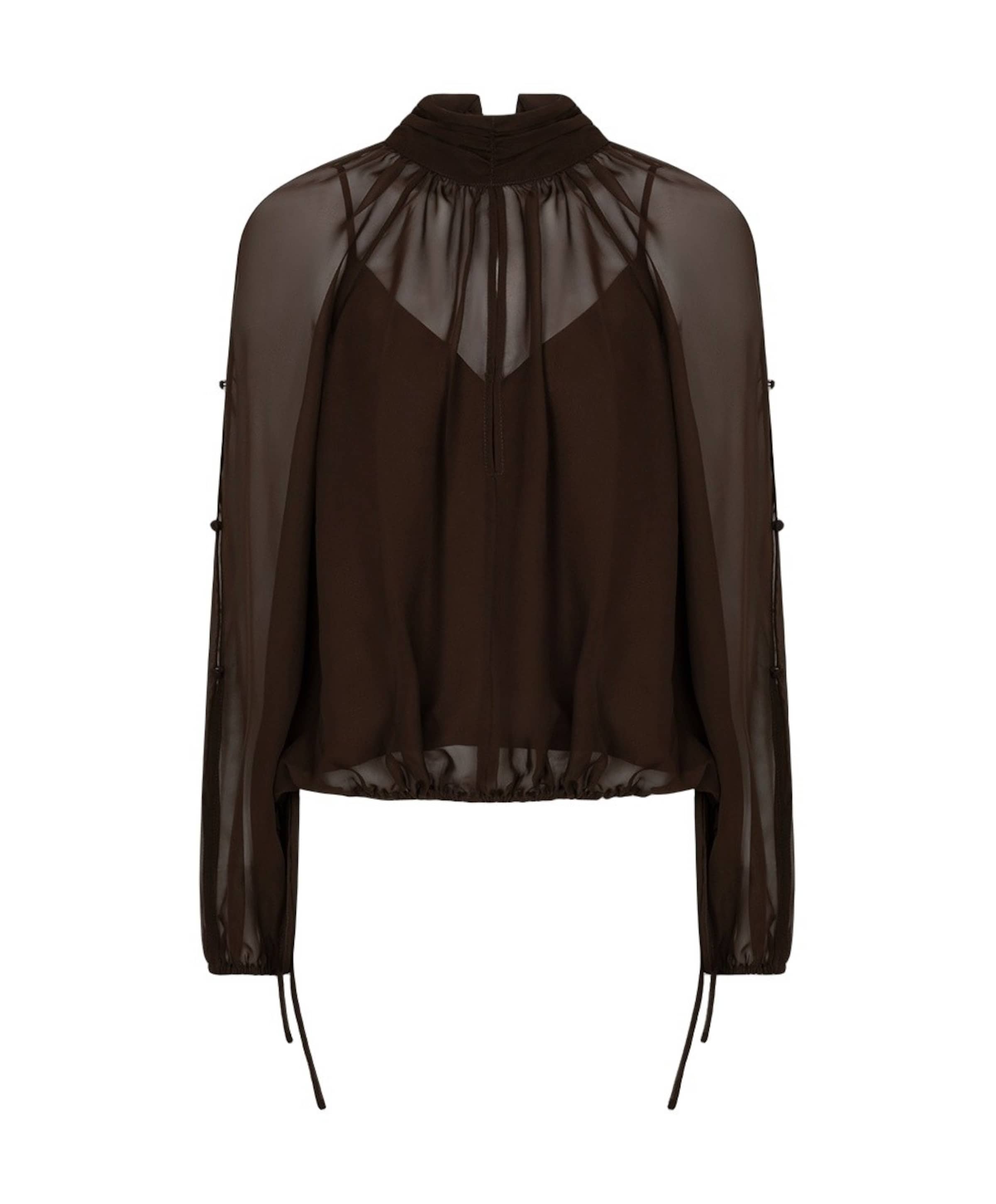 Dames blouse bruin