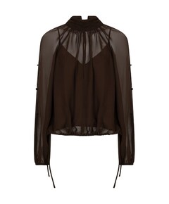 Dames blouse bruin