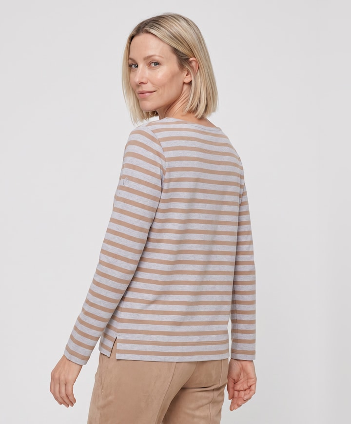 Dames longsleeve grijs