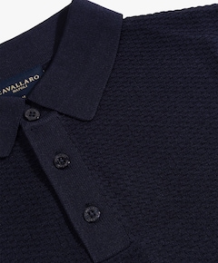 Heren polo blauw