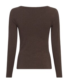 Dames longsleeve bruin